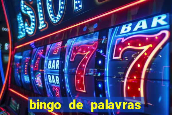 bingo de palavras 3 ano